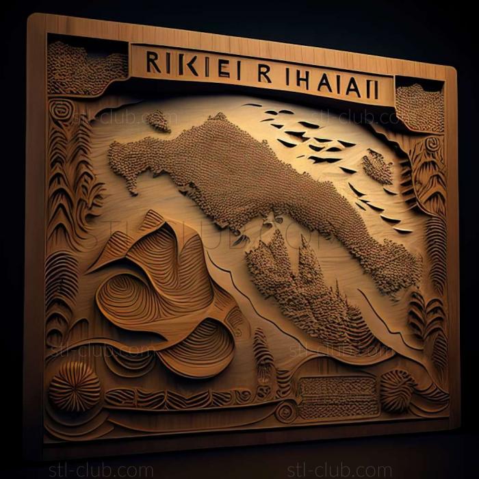 3D model Kiribati  Republic of Kiribati (STL)